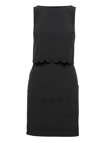 Banana Republic Womens Life In Motion Performance Dress With Laser-cut Detail Black Size 10