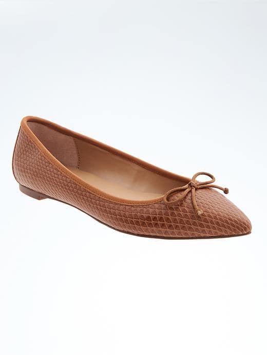 Banana Republic Aria Pointed Toe Flat - Brown