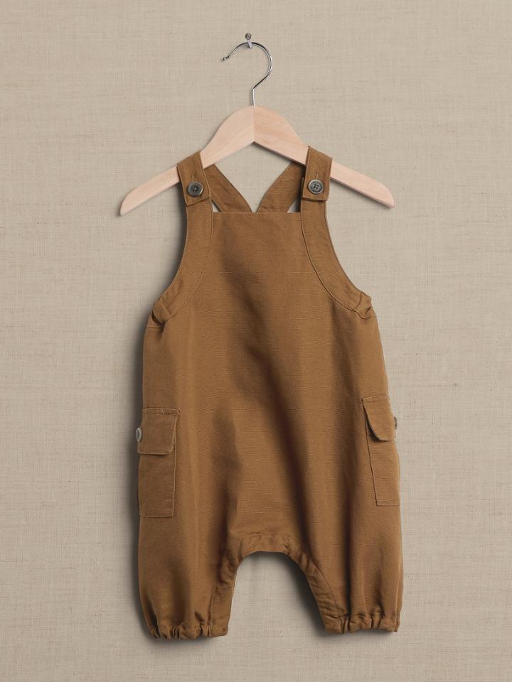 Baby Cotton-linen Bubble Romper