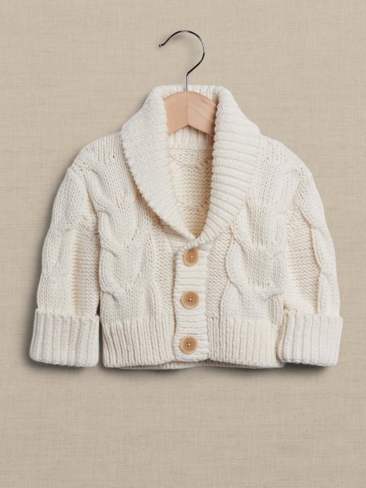 Baby Cable-knit Cardigan Sweater