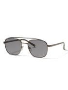 Banana Republic Mens Flat Aviator Gunmetal Size One Size