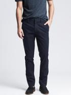 Banana Republic Mens Fulton Skinny Cotton Chino Size 28w 28l - Preppy Navy