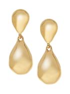 Banana Republic Womens Softened Metal Drop Earring Gold Size One Size