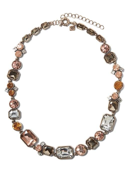 Banana Republic Womens Capri Blush Gemstone Necklace Gold Multi Size One Size