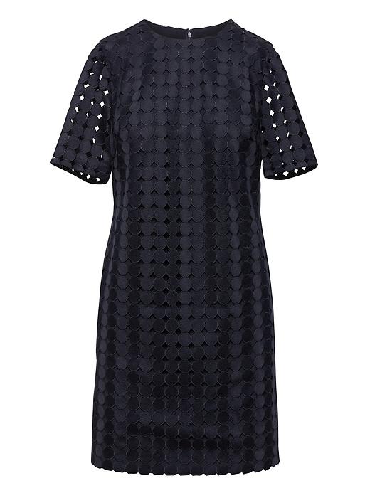 Banana Republic Womens Lace Shift Dress Navy Size 2