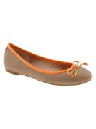 Banana Republic Ashley Bow Ballet Flat - Natural/orange
