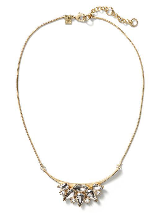 Banana Republic Sparkle Cluster Necklace Size One Size - Gold