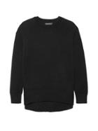 Banana Republic Womens Petite Supersoft Cotton Blend V-neck Sweater Black Size S