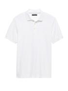 Banana Republic Mens Slim Luxury-touch Dot Polo Shirt White Size Xs