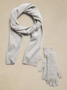 Cashmere Scarf & Glove Set