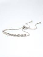 Banana Republic Delicate Mixed Shapes Slider Bracelet - Silver