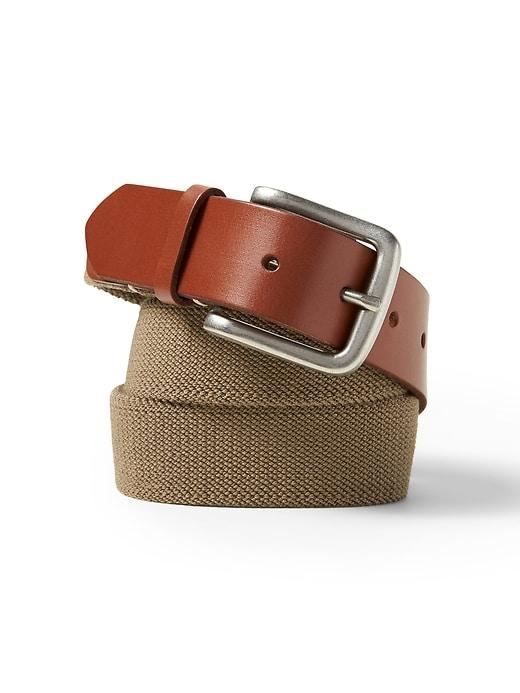 Banana Republic Mens Stretch-web Buckle Belt Khaki Size 46