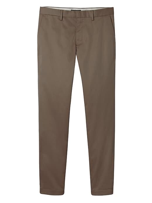 Banana Republic Mens Mason Athletic Tapered Rapid Movement Chino Pant Brown Size 30w