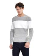 Banana Republic Mens Coolmax Pullover Sweater Size L Tall - Light Gray Heather