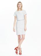 Banana Republic Womens Seersucker Layered Dress Size 0 - White