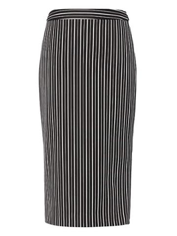 Banana Republic Womens Stripe Bi-stretch Pencil Skirt Black & White Size 4