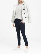 Banana Republic Womens Avery Straight-fit Machine-washable Bi-stretch Ankle Pant Navy Size 2