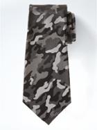 Banana Republic Mens Modern Medallion Silknanotex Tie - Brick