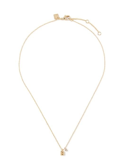 Banana Republic Mini B Pendant Necklace