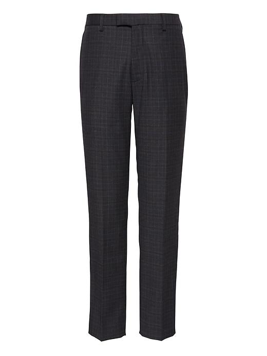 Banana Republic Mens Athletic Tapered Performance Stretch Wool Flannel Pant Midnight Gray Size 26w