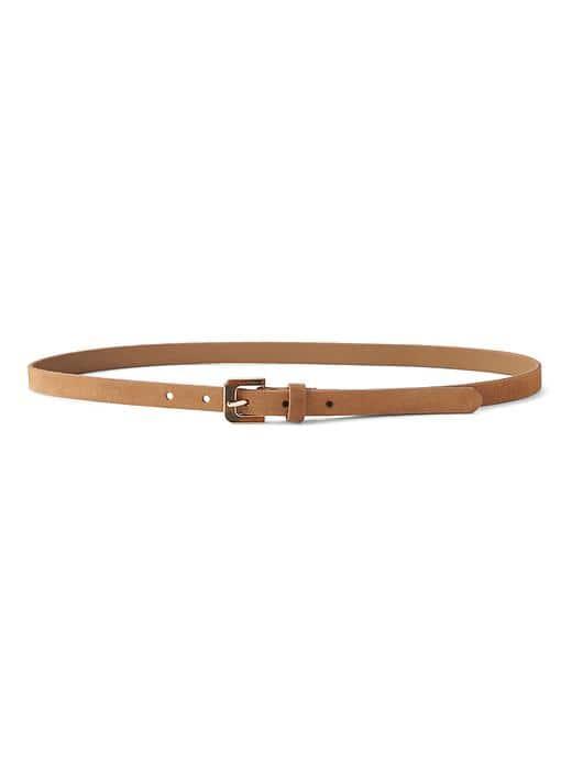 Banana Republic Tortoise Buckle Suede Trouser Belt - Terra