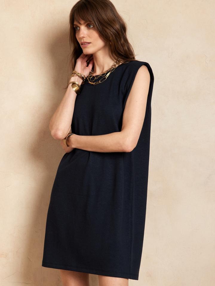 Franca Sharp-shoulder Dress