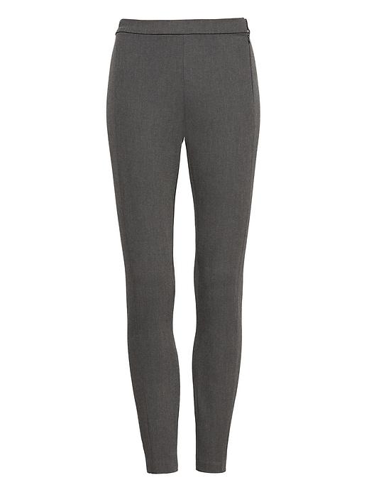 Banana Republic Womens Devon Legging-fit Machine-washable Heathered Bi-stretch Pant Heather Gray Size 8