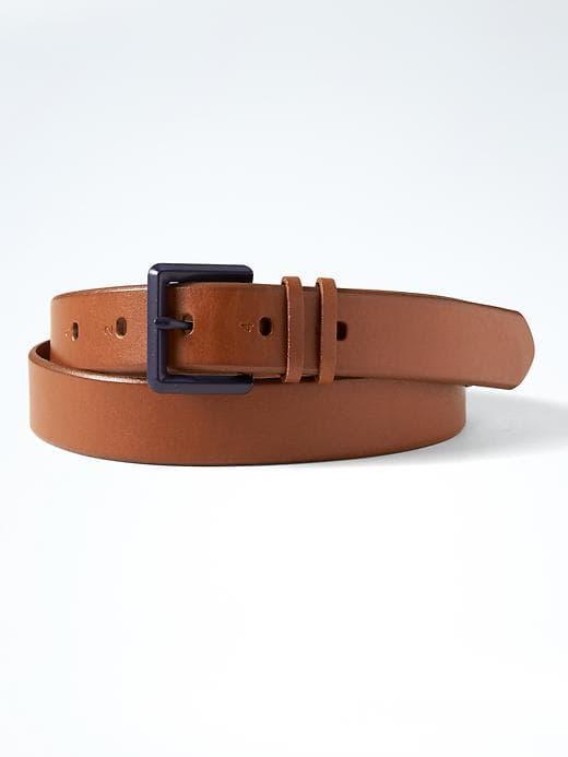 Banana Republic Mens Coated Buckle Belt Cognac Size 38
