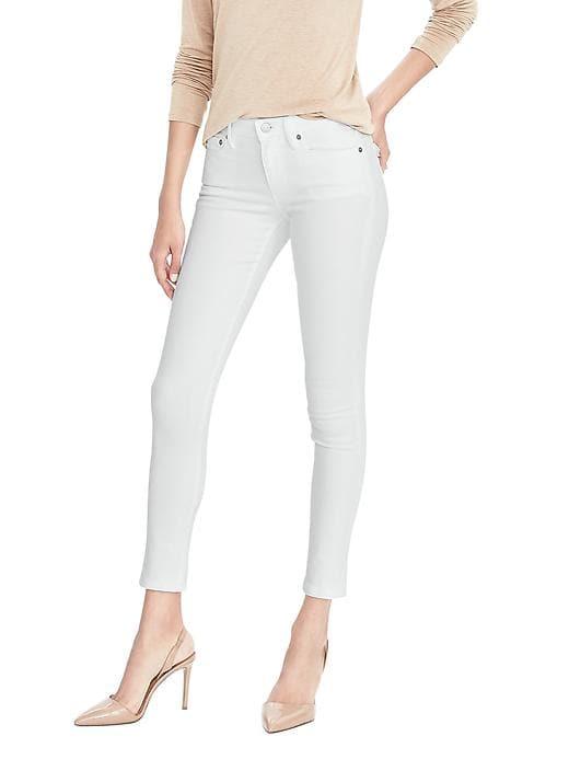 Banana Republic Womens Petite Skinny Ankle Jean White Size 31