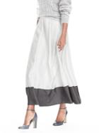 Banana Republic Womens Heritage Ombre Pleat Skirt - Cocoon