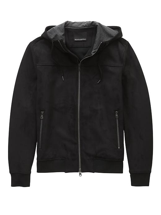 Banana Republic Vegan Suede Hoodie