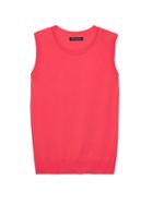 Banana Republic Womens Stretch-cotton Sweater Shell Strawberry Pink Size S