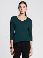 Banana Republic Drapey Pocket Tee Size S - Galactic Green