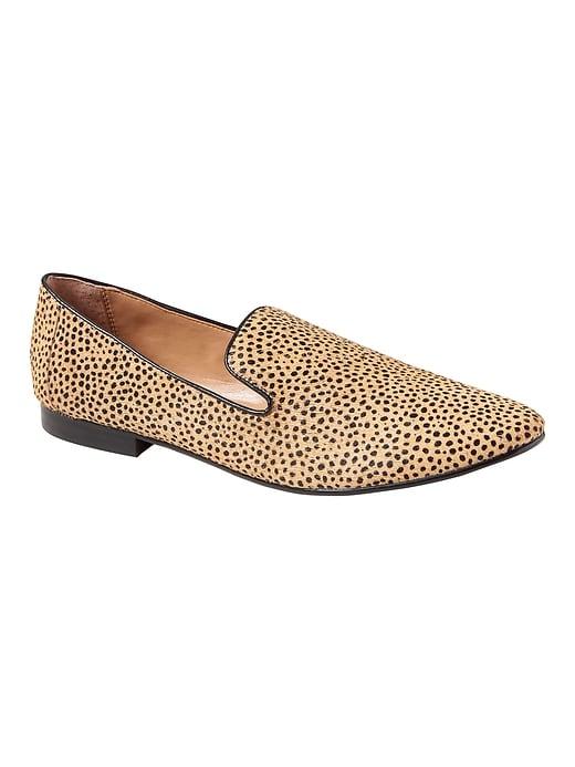 Banana Republic Womens Demi Smoking Slipper Camel & Black Size 11