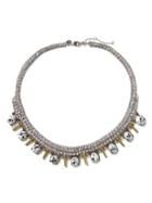Banana Republic Regal Stick Necklace Size One Size - Clear Crystal