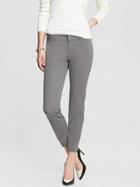 Banana Republic Womens Sloan Fit Slim Ankle Pant Size 4 Petite - Construction Grey