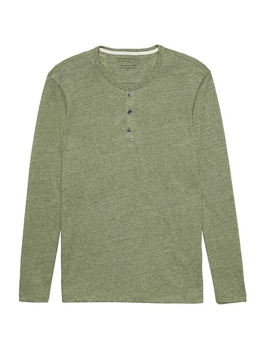 Banana Republic Vintage Long-sleeve Henley T-shirt