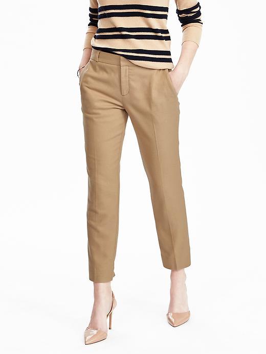 Banana Republic Womens Avery Fit Flannel Pant Size 0 Regular - Camel