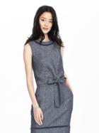 Banana Republic Womens Timo Weiland Collection Linen Tie Front Top Size 0 - Blue