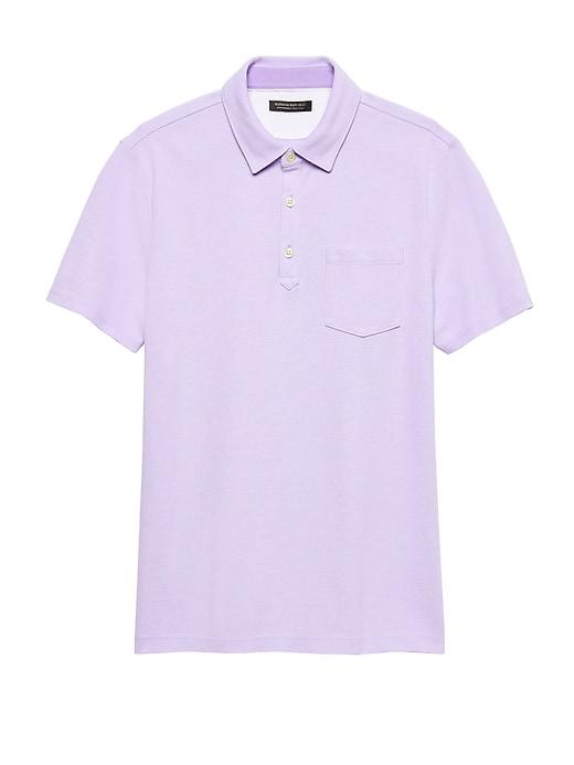 Banana Republic Mens Don';t-sweat-it Polo Shirt Summer Lilac Size M
