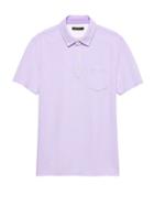 Banana Republic Mens Don';t-sweat-it Polo Shirt Summer Lilac Size M