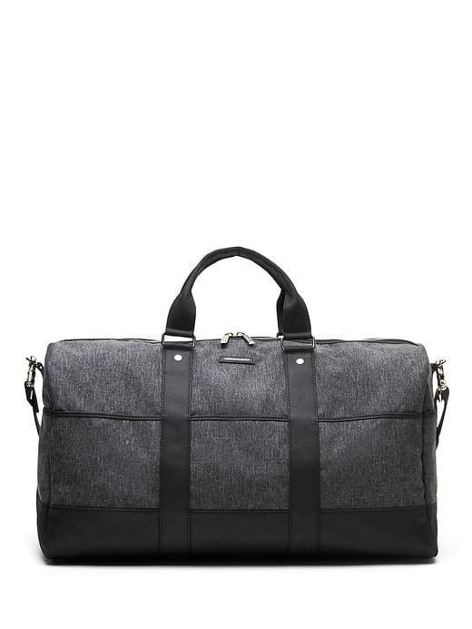 Banana Republic Mens Hook & Albert   Overnight Duffle Gray Texture Size One Size