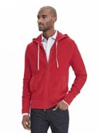 Banana Republic Hooded Sweater Jacket Size L Tall - Red