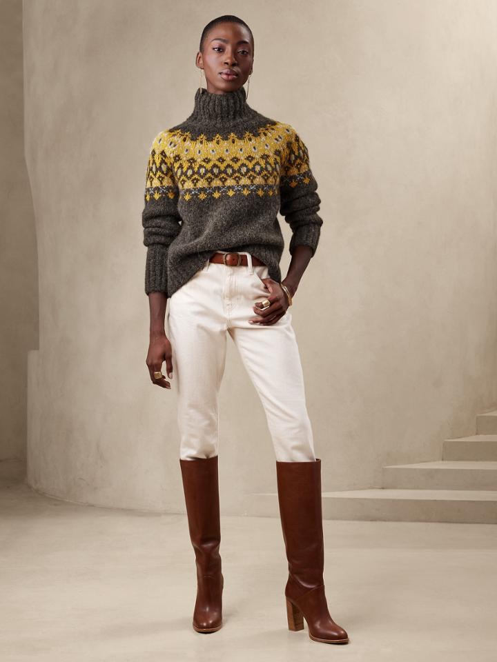 Petite Rhea Fair Isle Sweater