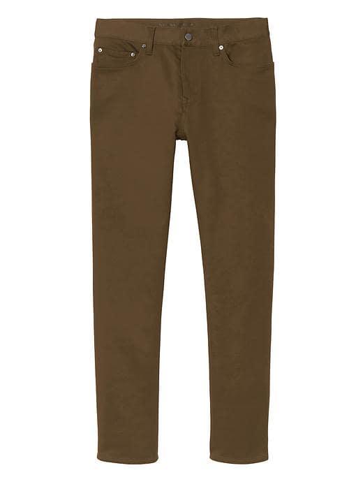 Banana Republic Mens Slim Traveler Pant - Acorn