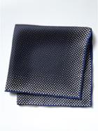 Banana Republic Gradient Dot Silk Pocket Square - Navy