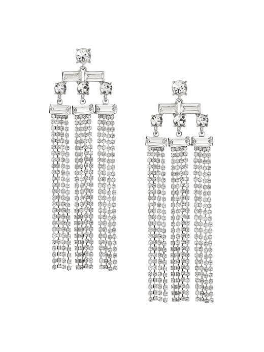 Banana Republic Sparkle Chandelier Earring - Silver