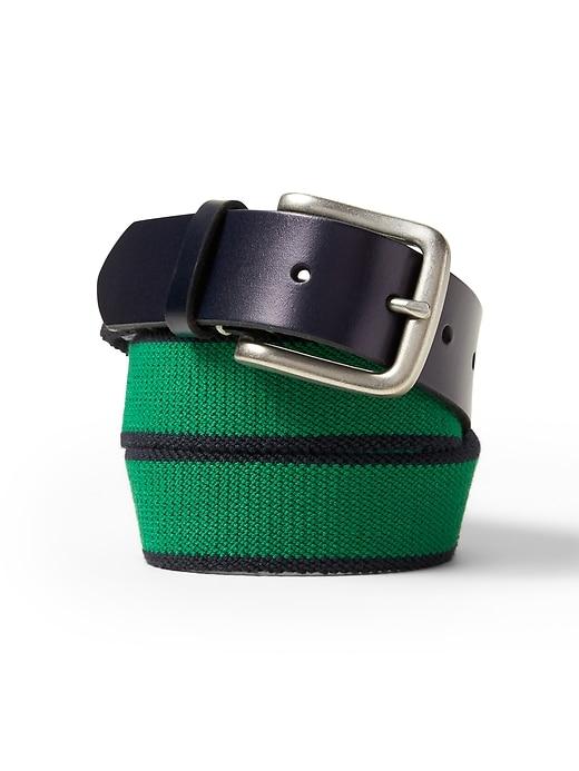 Banana Republic Mens Stretch-web Buckle Belt Luscious Green Size 32