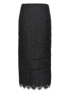 Banana Republic Womens Lace Midi Pencil Skirt Black Size 4