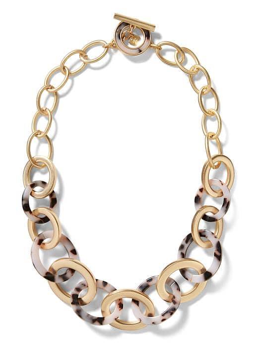 Banana Republic Tokyo Tortoise Necklace - Gold